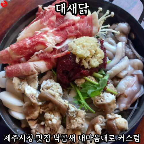 제주시 맛집 제주시청 근처 낙곱새 추천 대새닭