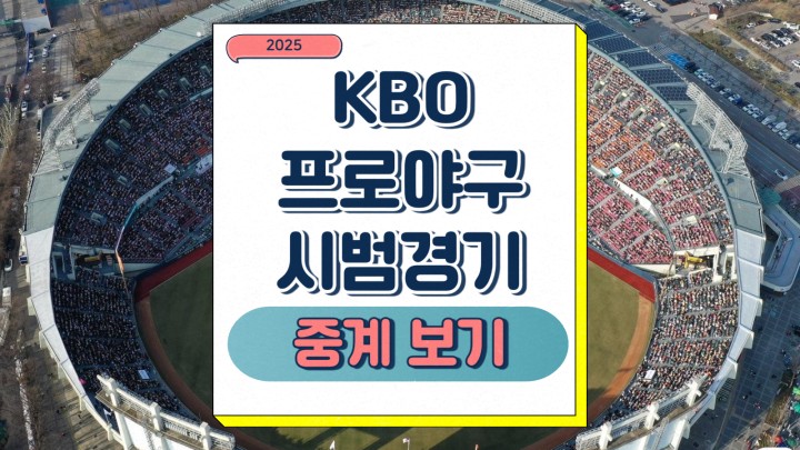 2025 KBO 프로야구 시범경기 일정 관전포인트 주목해야할 선수 팀별 전망 경기 중계 방송 일정