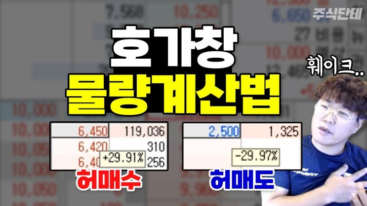 세력을 이기는 호가창 물량 계산 이렇게만 하세요! 매도가 많으면 올라간다? 세력을 이기는 호가창 물량 계산 이렇게만 하세요! 매도가 많으면 올라간다?