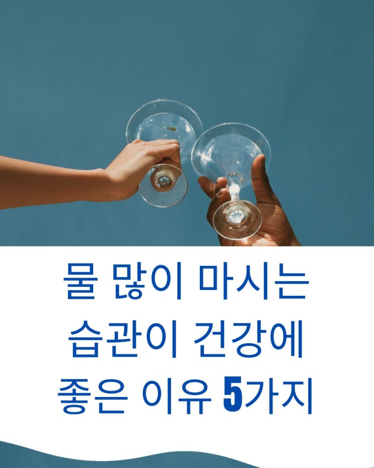  생명의 근원 물 많이 먹어야 건강에 좋은이유 TOP5