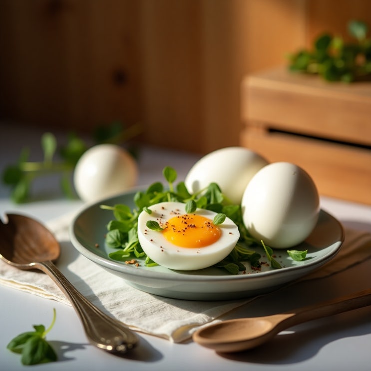 삶은달걀 1개 단백질 함량, 효능 칼로리 알아보자