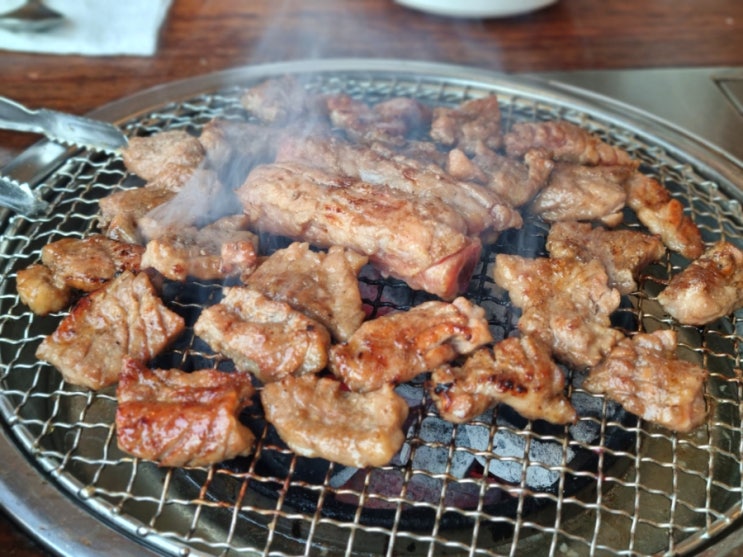  안산 한우 명장한우 평일 점심특선 돼지갈비 식사 후기