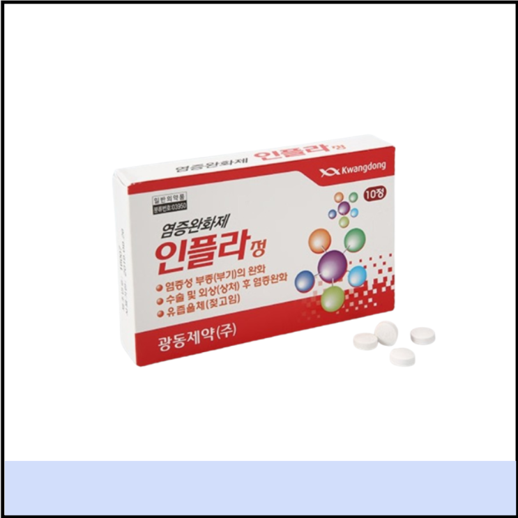  소염효소제 인플라정 효능 복용법 (몸 얼굴 붓기빼는약 약국)