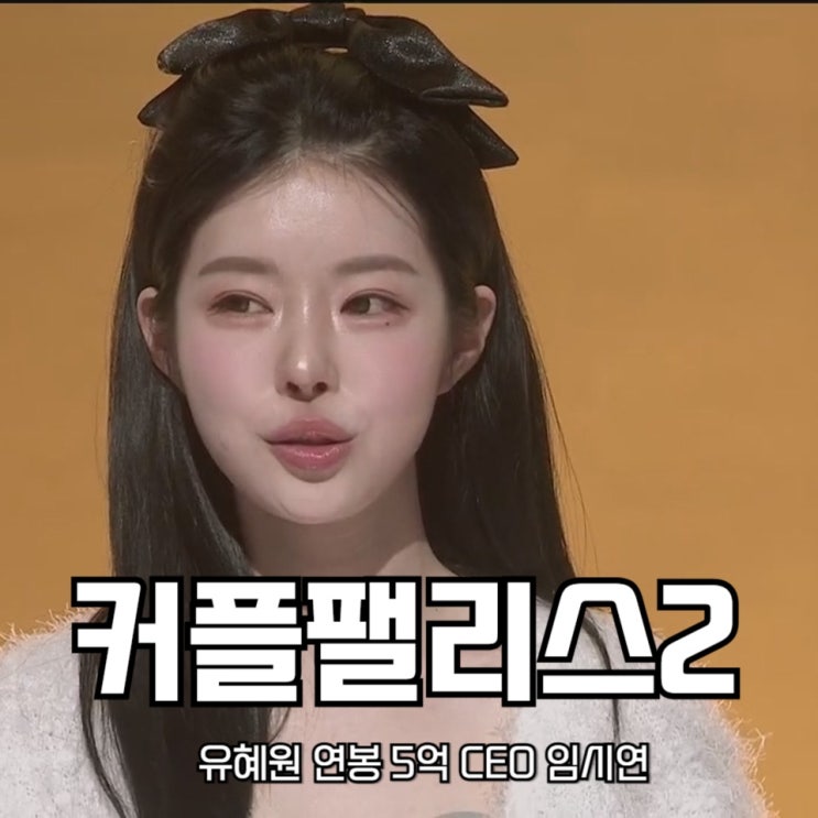 <b>커플팰리스2</b> <b>유혜원</b> 연봉 5억 CEO 임시연