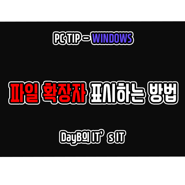 윈도우11 10의 파일 확장자 표시 혹은 숨기는 방법 윈도우11 10의 파일 확장자 표시 혹은 숨기는 방법