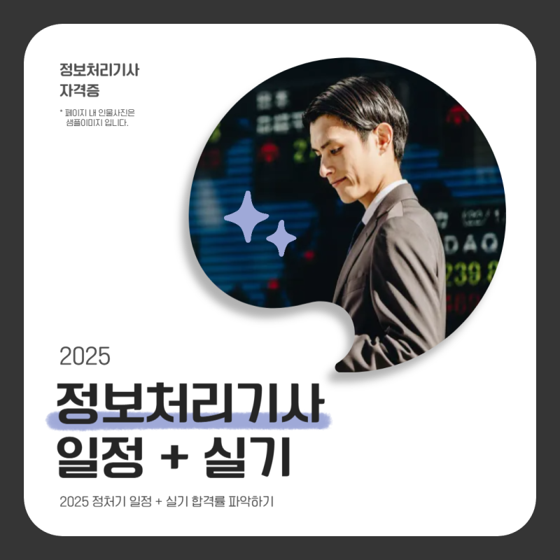 2025 정처기 일정 + 실기 합격률 파악하기