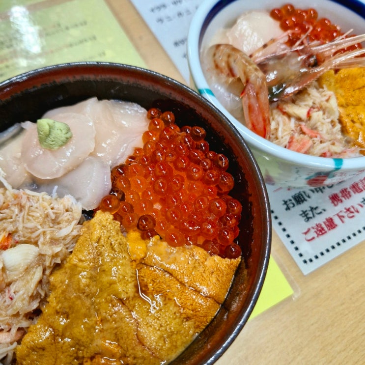 삿포로 근교 도시 하코다테 맛집 기쿠요식당, 아침시장 카이센동
