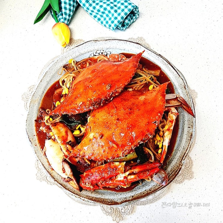  백종원 꽃게찜 레시피 집들이음식 선호도 1위 꽃게콩나물찜 만들기