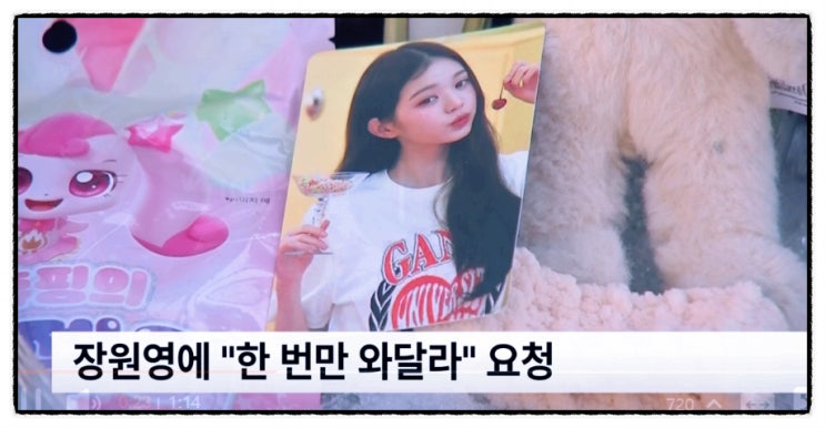 <b>아이브 장원영</b> 조문 강요 논란 김하늘양 아버지 입장재언급