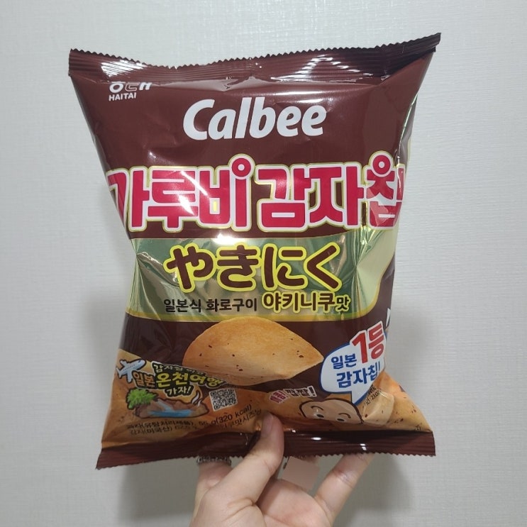  가루비감자칩 야키니쿠맛/과자먹고 일본 여행!? 내돈내산