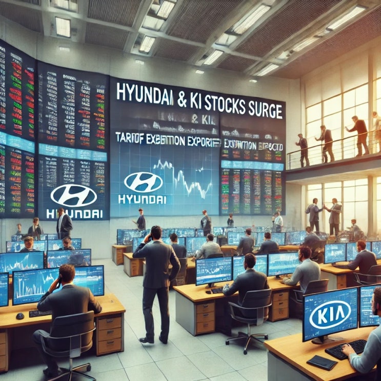 현대차·기아, 美 <b>상호관세</b> 면제 가능성에 주가 강세…<b>자동차</b>... 