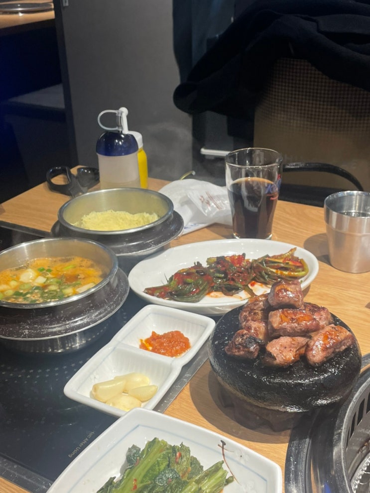  부산 연산동 구워주는 고깃집 갈매기 맛집 간막이집