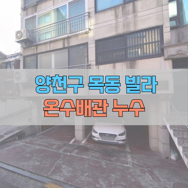  # 양천구 목동(목동중앙남로3가길) 삼성파크빌 온수배관 누수 #