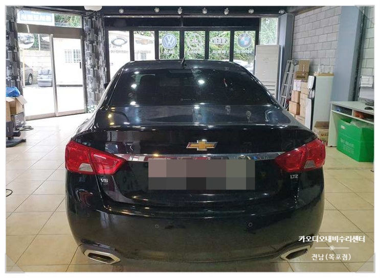  쉐보레 임팔라 16년식 순정모니터 화면 터치불량으로 실행이 안 되는 증상 DMB 네비 안되는 증상 고장으로 확인 네비모듈 수리 완료