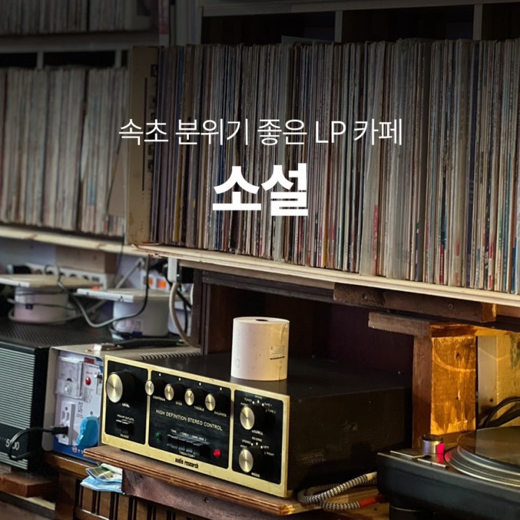  속초 분위기 좋은 레트로 LP카페 소설 (반려견 동반)