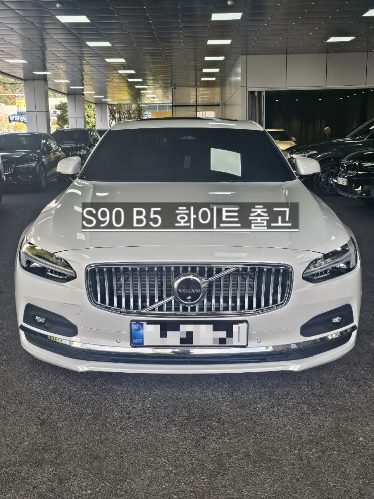  볼보 창원 전시장 S90 B5 화이트 출고 창원 볼보 이재훈 대리