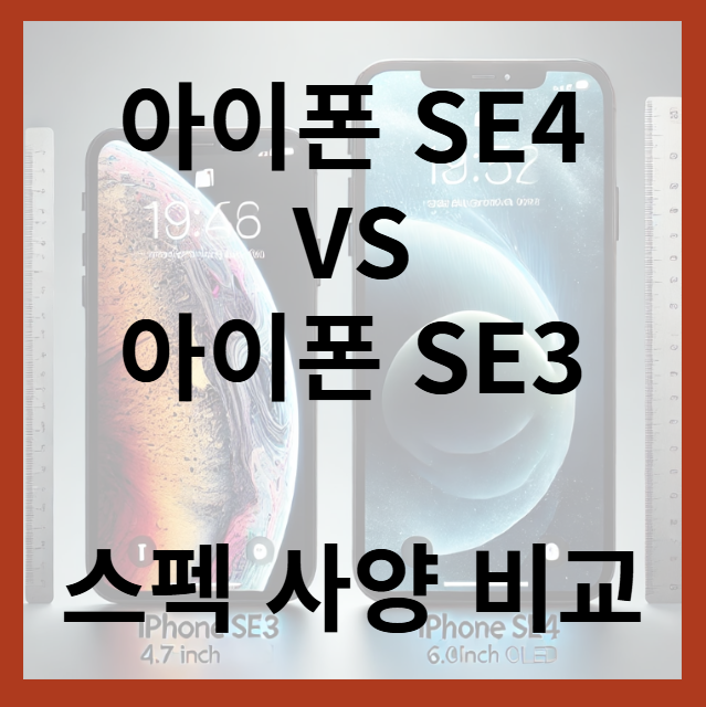 아이폰 SE4 출시일 및 SE3 스펙 비교 차이점 분석하기