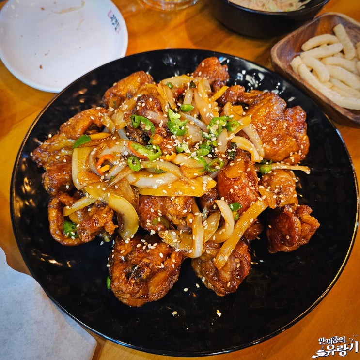  여수 국동 처갓집 양념치킨 매운 와락 치킨 생맥주 한잔하기 좋은 곳