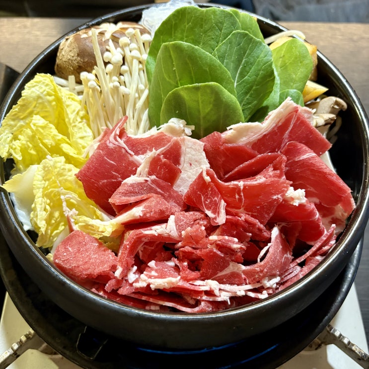  분당 수내스키야끼 맛집 일본 감성 오꼬맘