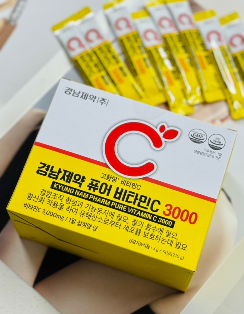 레모나 고함량 경남제약 퓨어비타민C 3000 매일 챙기는 습관