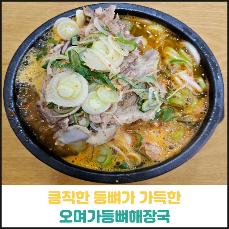 큼직한 등뼈가 가득한 오며가등뼈해장국 후기 큼직한 등뼈가 가득한 오며가등뼈해장국 후기