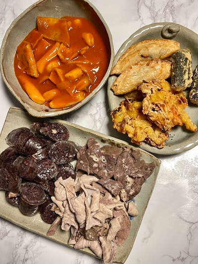  늦게까지하는 군산 분식맛집 누나네호떡에서 추억의 떡볶이 먹기
