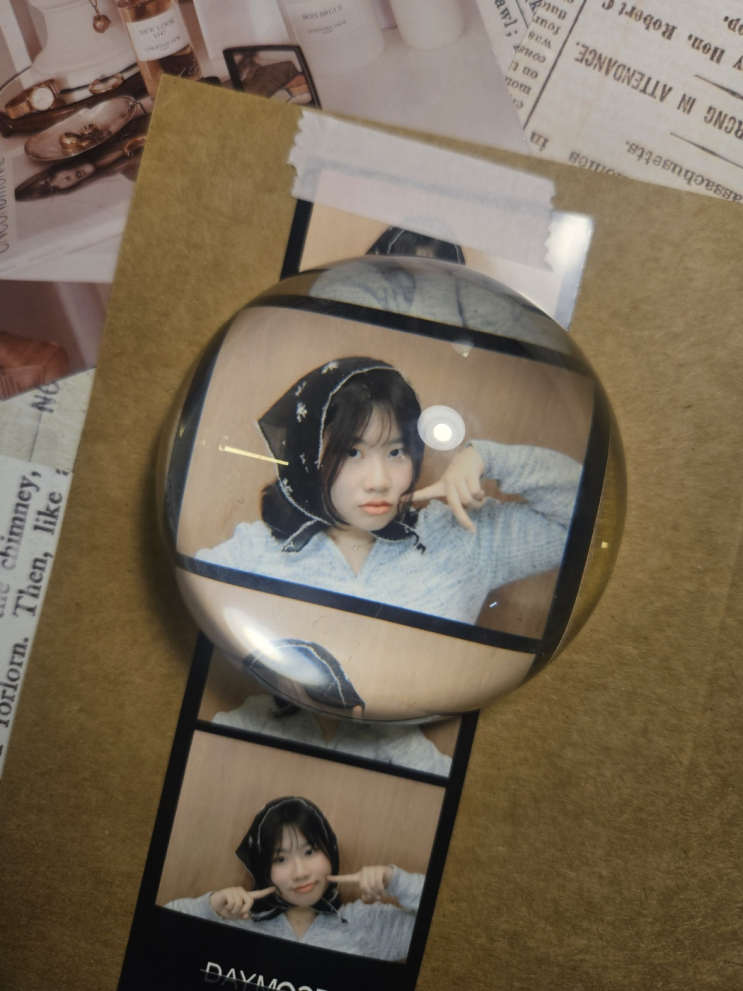  부평 인생네컷 데이무드에서 혼자 인생네컷 포즈