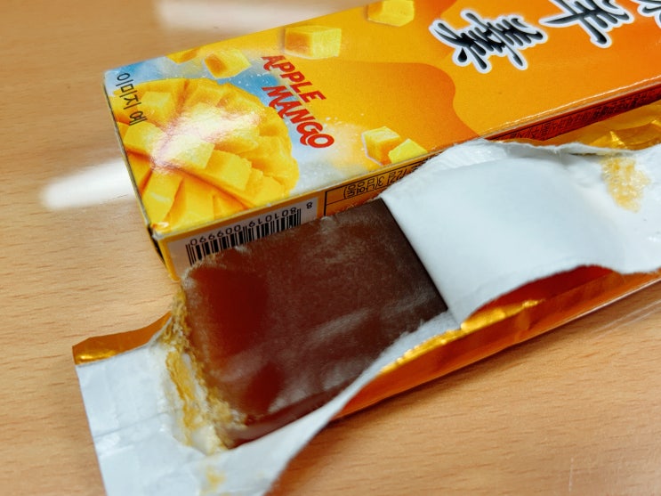  어디서도 볼 수 없었던 특이한 조합의 간식, 해태제과 신상 <연양갱 애플망고> 리뷰