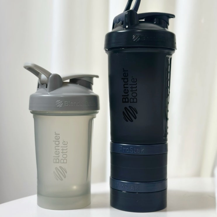  블랜더보틀 프로스택V2 나이트쉐이드 650ml 리뷰 및 클래식V2 600ml 페블그레이 비교 추천 리뷰.
