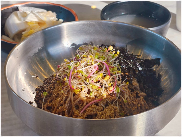  삼악산막국수_ 춘천 케이블카 의암호정차장에 있는 들기름막국수 맛집 내돈내산 혼밥