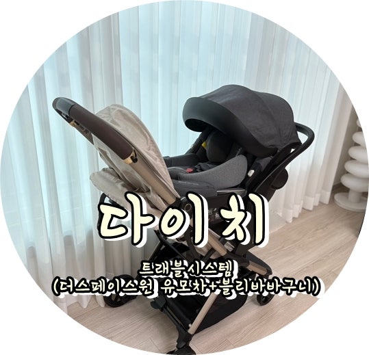 신생아 유모차 카시트 추천 다이치트래블시스템(휴대용유모차 블리바바구니카시트)