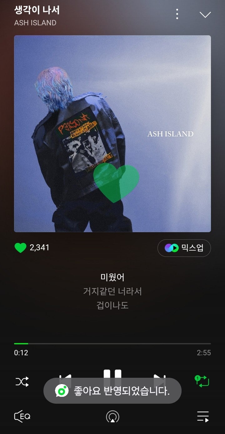 애쉬 아일랜드. 생각이 나서. # 애쉬의 색은 이제 블루인가 # 머리색이 어떻든 애쉬는 애쉬지....