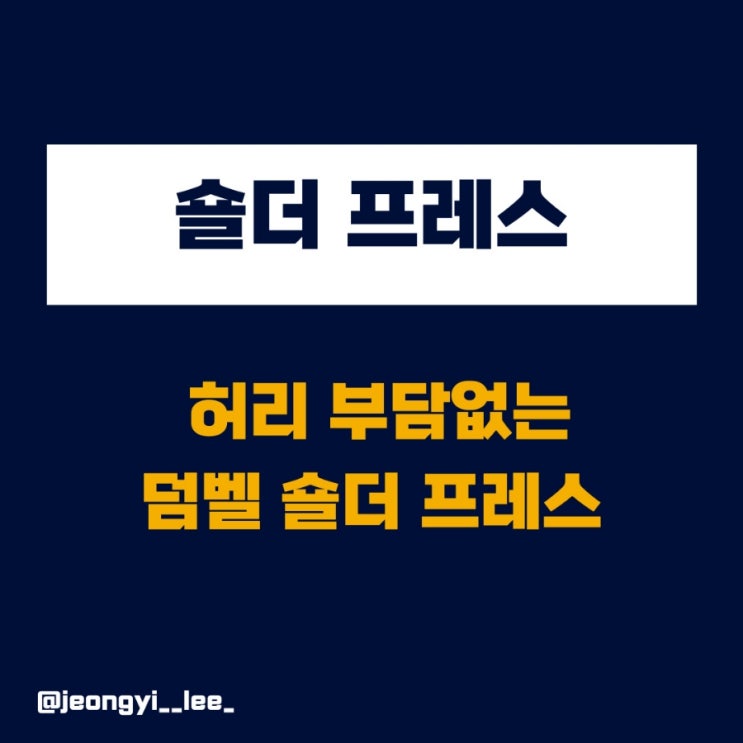  시티드 덤벨 숄더프레스 자세
