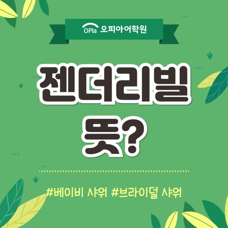 젠더리빌 뜻 베이비 샤워 브라이덜 샤워 알아보기