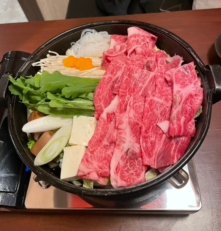  일본|후쿠오카 정통 스키야키 맛집 하카타엔스키야키