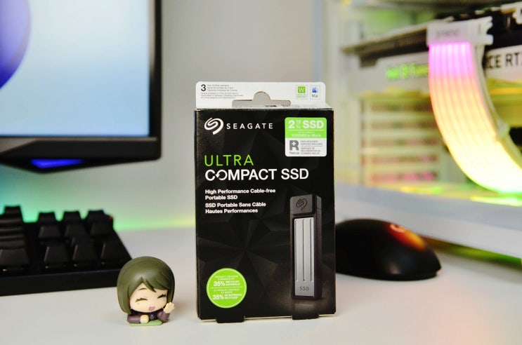  작지만 강력한 이동식 디스크 씨게이트 울트라 컴팩트 ssd 2TB
