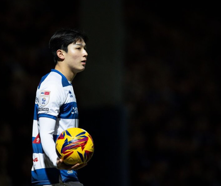 <b>QPR</b> <b>양민혁</b>, 선발 데뷔, 1 어시스트 : 임대생 <b>활약</b>, 더비카운티... 