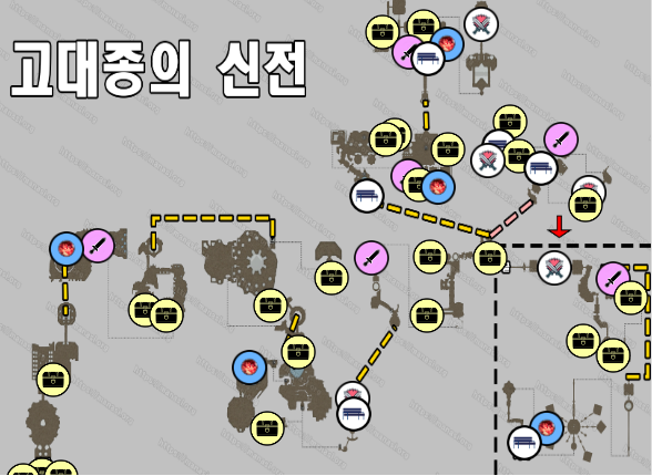  파이널 판타지 7 : 리버스 – 고대종의 신전 지도