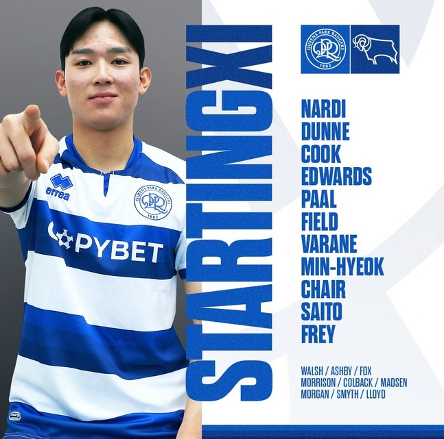 양민혁 QPR 첫 선발 데뷔전, 더비 카운티전에서 잉글랜드 무대 첫 공격포인트 기록 양민혁 QPR 첫 선발 데뷔전, 더비 카운티전에서 잉글랜드 무대 첫 공격포인트 기록
