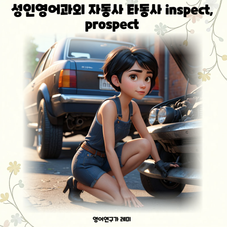 성인영어과외 자동사 타동사 inspect, prospect 성인영어과외 자동사 타동사 inspect, prospect