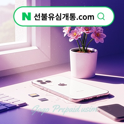  아이폰 갤럭시 자급제 선불유심 개통 ️