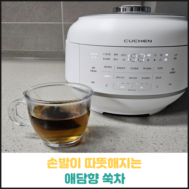 손발이 따뜻해지는 애담향 쑥차 후기 손발이 따뜻해지는 애담향 쑥차 후기