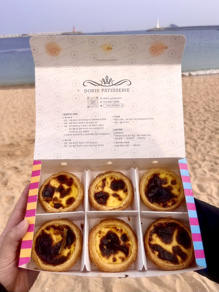  강원도 속초 중앙시장 인근 에그타르트 예약 맛집 ‘도리스파티세리‘ 금호점 포장 예약 후기