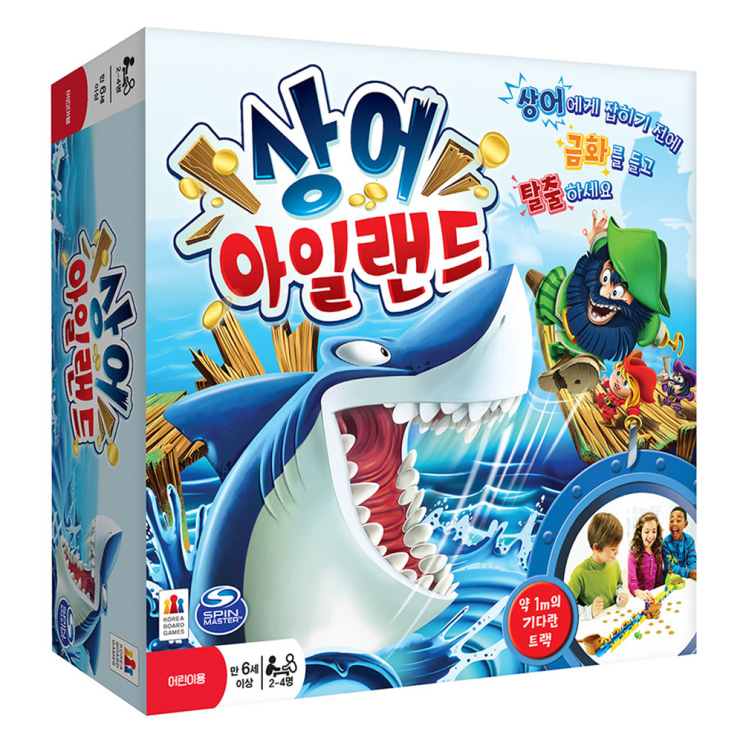  코리아보드게임즈 상어 아일랜드 보드게임, 혼합색상, 1개