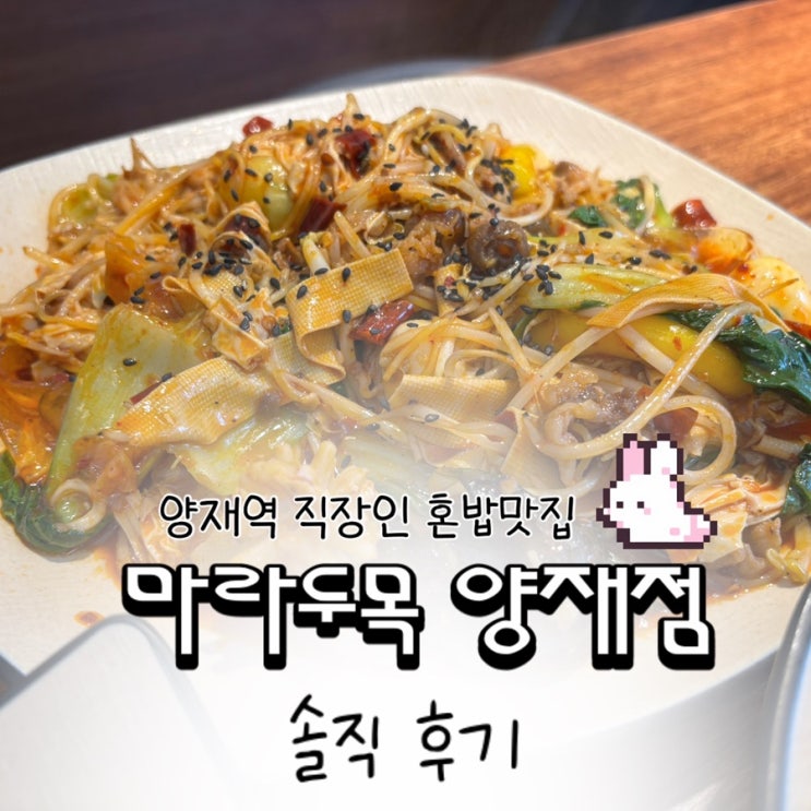  양재역 마라샹궈 직장인 맛집 | 혼밥가능! 마라두목 양재점 후기