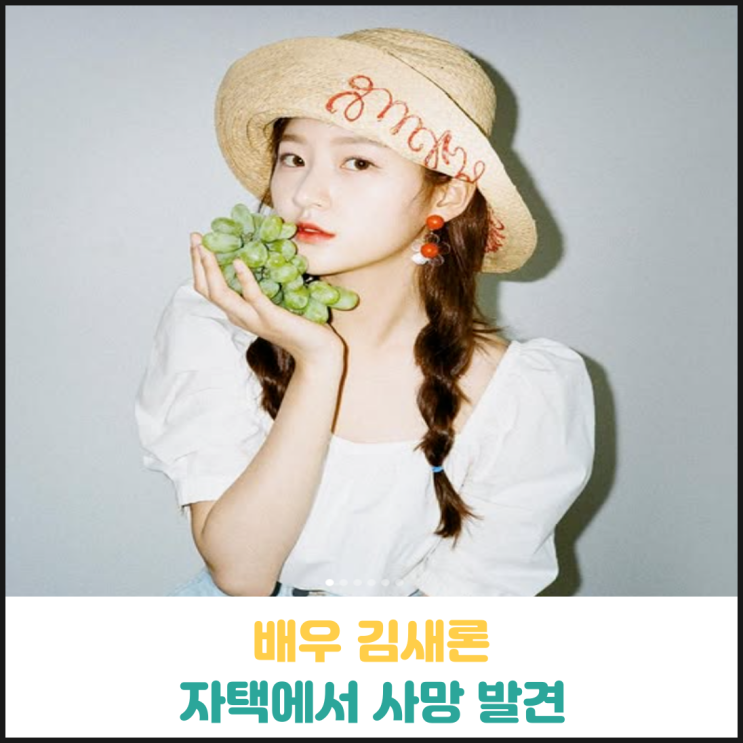 배우 김새론 자택에서 사망한 채로 발견 배우 김새론 자택에서 사망한 채로 발견