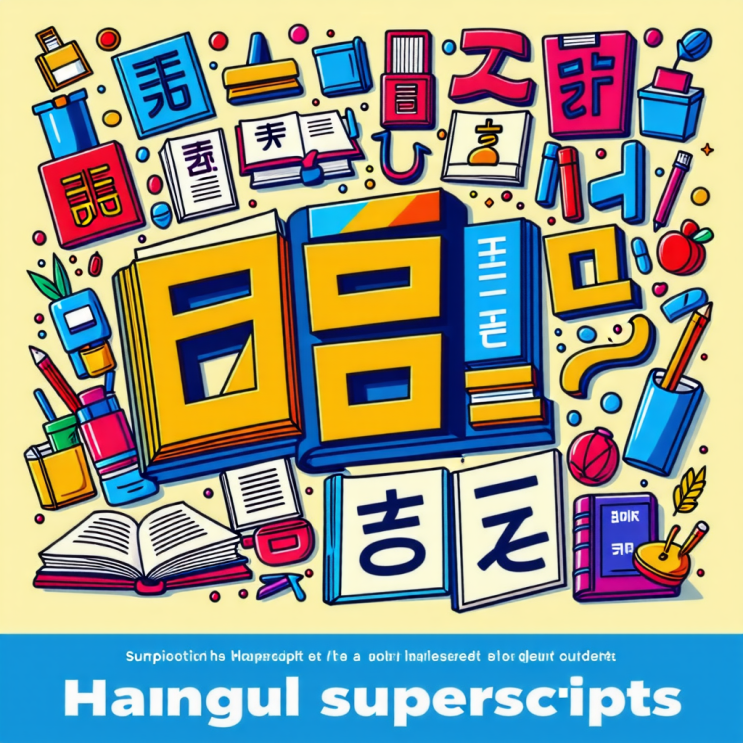  한글 위첨자, 이렇게 쓰면 시간 절약!