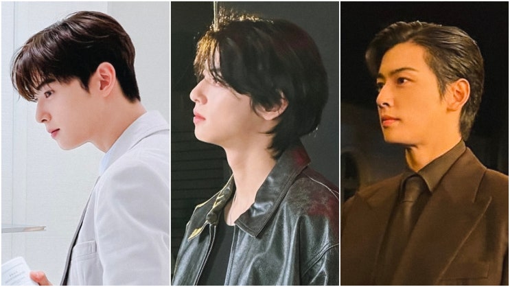  깔끔한 남자 머리, 차은우 직모 헤어스타일 3가지!