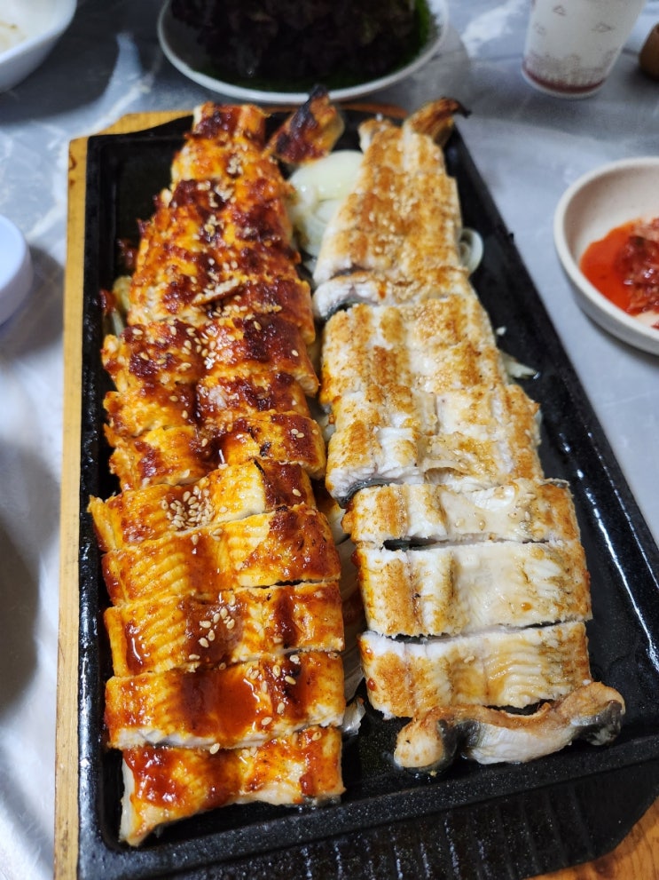  노량진 구이천국, 겨울 장어구이+석화찜+복분자주 = 극락