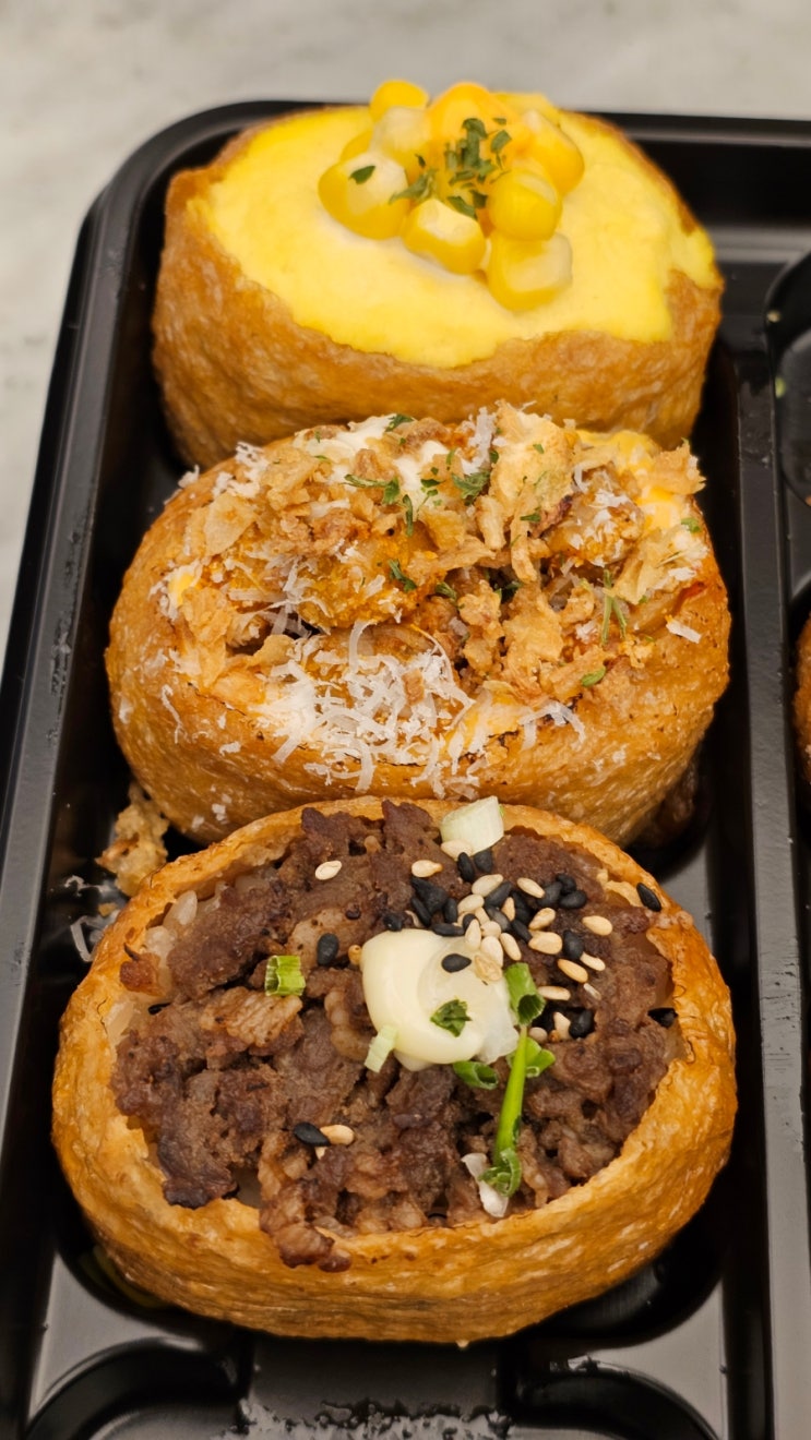  도제 대왕 유부초밥 토핑 가득, 신세계백화점에서 가성비 혼밥 찾는다면 여기!